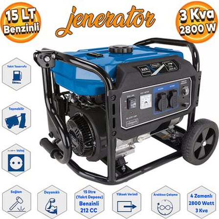 3.5kVa 2800W Benzinli Jeneratör, Yüksek Güç Kapasitesi