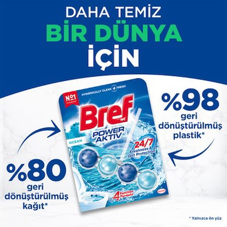 Okyanus Temalı Katı Klozet Temizleme 2'li Kir ve Kireç Önleyici