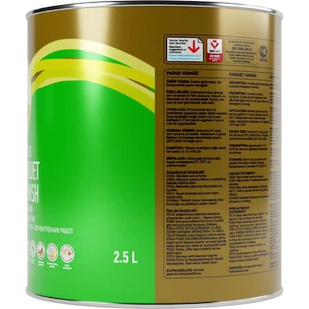 2,5 Litre Sentetik Mat Parke Verniği
