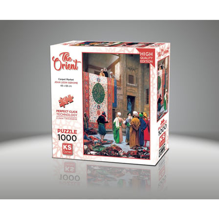 1000 Parçalı Halı Pazarı Temalı Zeka Geliştirici Yapboz