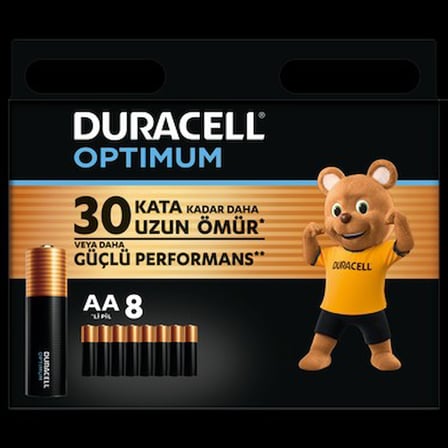 8'li Paket Alkalin AA Pil, 1,5V Ürün
