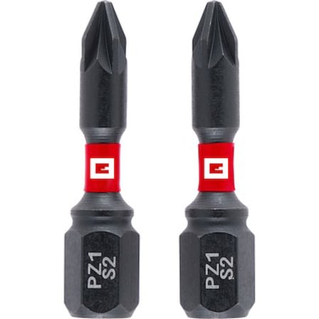 Çift Torsiyonlu Darbeli Bit Seti, 2 Parça, 30 mm PZ1, Yüksek Kalite