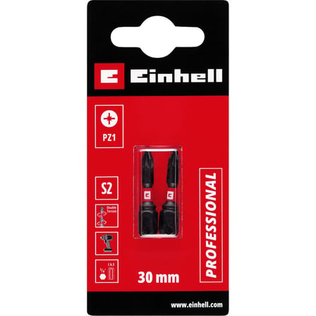 Çift Torsiyonlu Darbeli Bit Seti, 2 Parça, 30 mm PZ1, Yüksek Kalite
