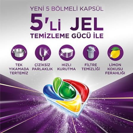 30 Adet Bulaşık Makinesi Deterjanı Kapsülü