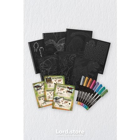 Taros Kırtasiye LORDSTORE513 Dinosart Siyah Sayfalı Boyama