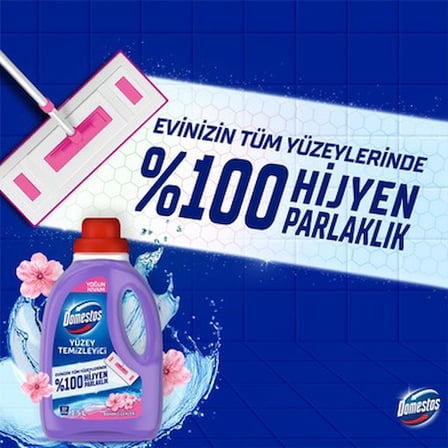 1500 ml Bahar Çiçekleri İçin Yoğun Kıvamlı Yüzey Temizleyici