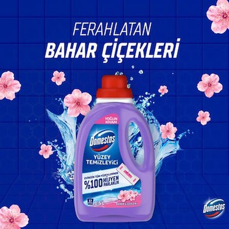 1500 ml Bahar Çiçekleri İçin Yoğun Kıvamlı Yüzey Temizleyici