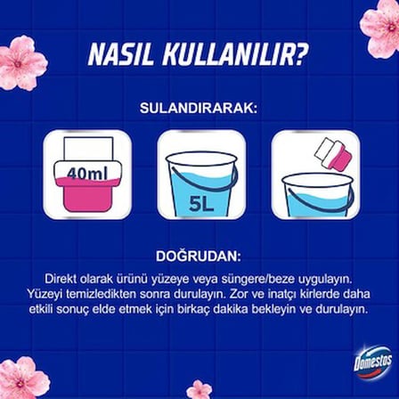1500 ml Bahar Çiçekleri İçin Yoğun Kıvamlı Yüzey Temizleyici