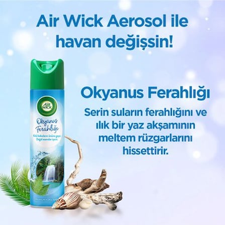 Okyanus Ferahlığı ile  Oda Kokusu Spreyi, 300 ml