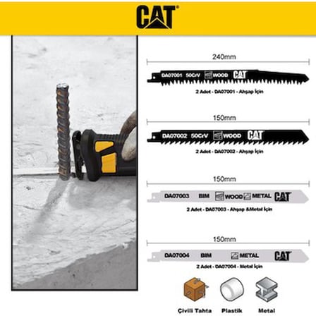 8 Parça Profesyonel Metal/Ahşap Kesme Testere Seti ile Kesim Kolaylığı