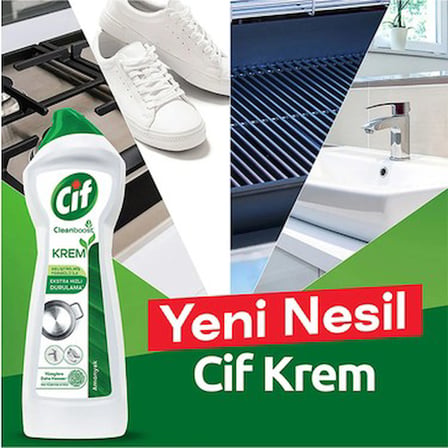 750 ml Ekstra Hızlı Durulama Özellikli Krem Temizleyici