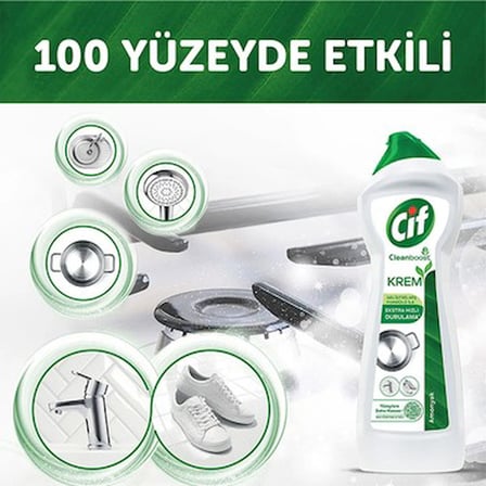 750 ml Ekstra Hızlı Durulama Özellikli Krem Temizleyici