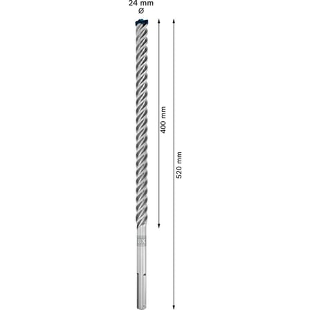 Kırıcı Delici Delme Ucu, 24 x 400 x 520 mm ile Güçlü ve Etkili