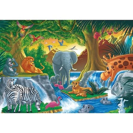 KS Games Animal In The Wild 24 Parça Jumbo Boy