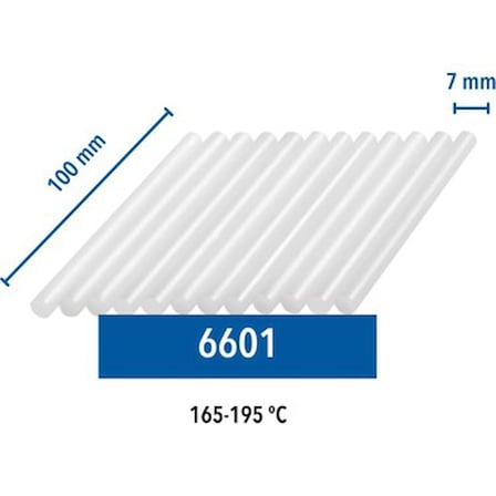 Yüksek Isı Tutkal Çubuğu, 12 Adet, 100 mm Uzunluk