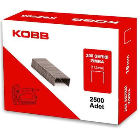 16 mm Zımba ile 2500 Adet Ağır Hizmet Tipi Zımba Seti