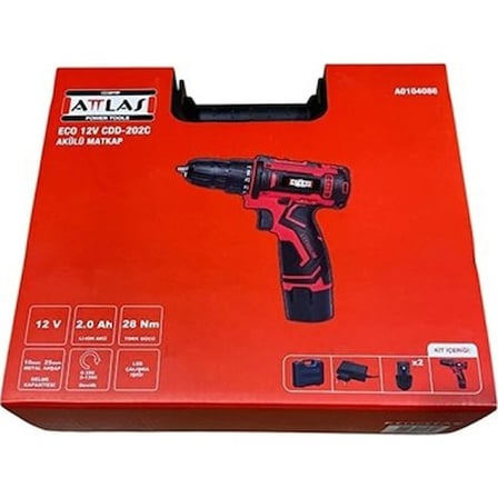 ATTLAS ECO CDD-202C Akülü Matkap 12V Çift