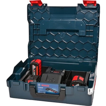Bosch Gba 18V 5,0AH(3X) Başlangıç Seti L-Boxx ile 3 x 5,0Ah Pil ve GAL 18-40 CV Şarj