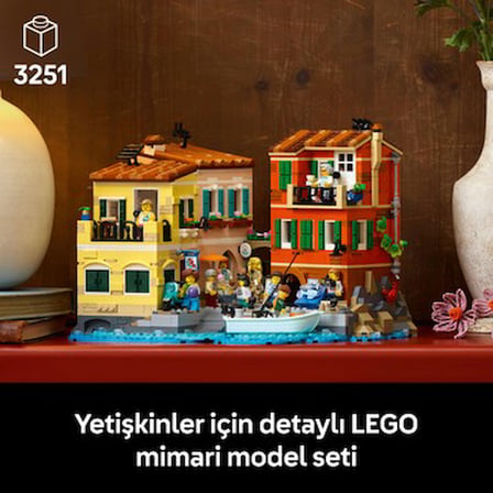 Yetişkinler için 3251 Parça Dekoratif Yapım Seti, İtalyan Rivierası Temalı