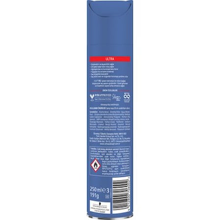 250 ml Kalıcı Tutuş Sağlayan Ultra Saç Spreyi