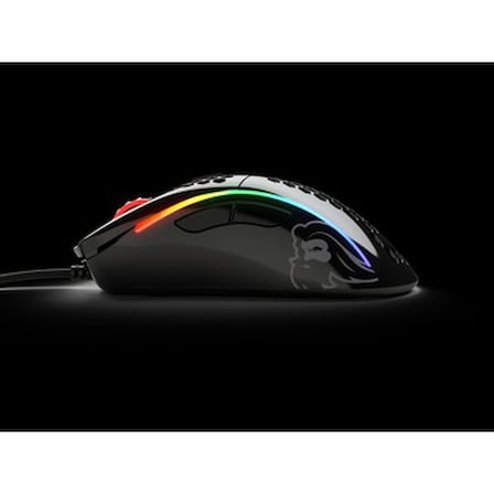 Parlak Siyah RGB Oyuncu Mouse, Kablolu Tasarım