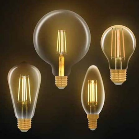 Panasonic E14 LED Filaman Rustik Lamba 4W 470LM 2700K Clear