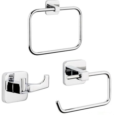 Krom Renkli 3'lü Set Havluluk, Şık ve Suya Dayanıklı