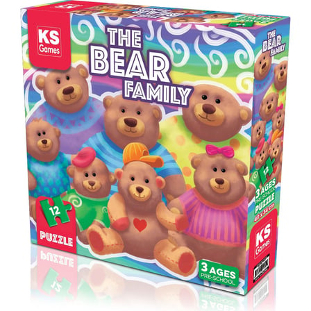 Eğlenceli 12 Parça Bulmaca, Bear Family Temalı