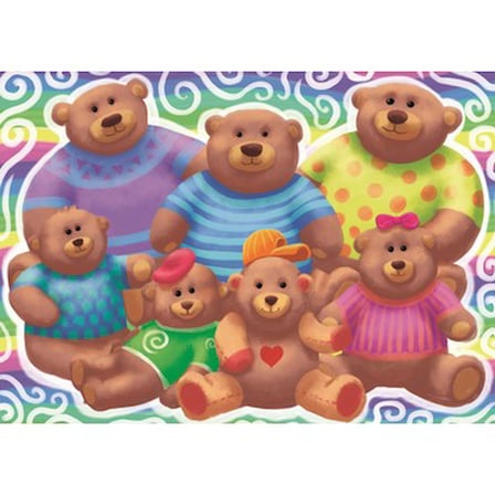 Eğlenceli 12 Parça Bulmaca, Bear Family Temalı