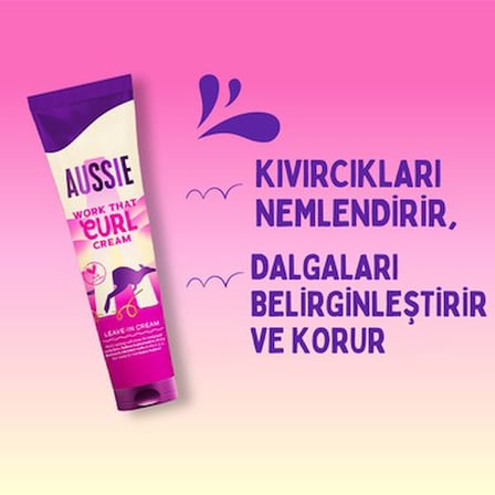 160 ml durulanmayan saç kremi, dalgalı ve kıvırcık saçlar için