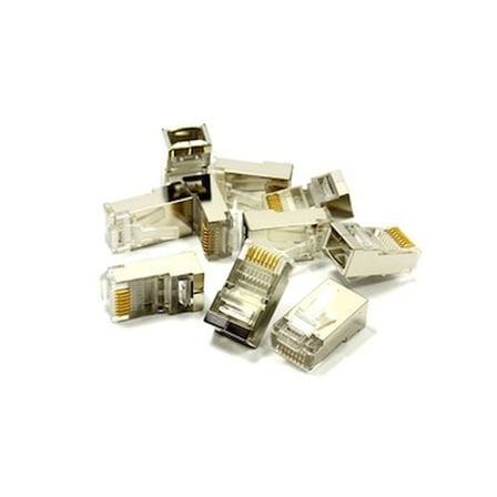 100'lü Metal FTP RJ-45 Konektör, Güvenilir Bağlantı ve Yüksek Performans