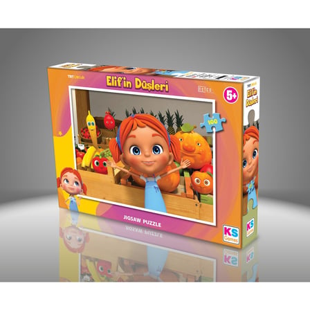 Elif'in Düşleri Temalı 100 Parça Eğitici Yapboz
