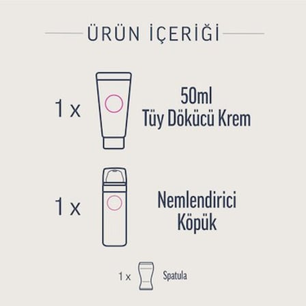 50 ml Bikini Bölgesi İçin Hipoalerjenik Tüy Dökücü Krem Seti