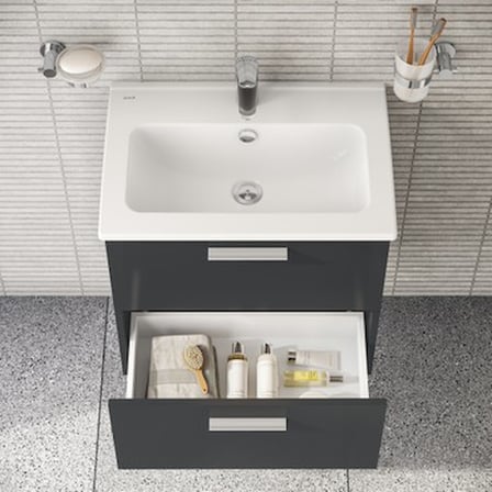 Çekmeceli Banyo Dolabı Seti 60 cm Modern Tasarım