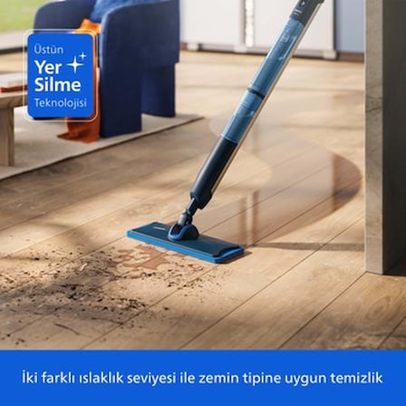Elektrikli Mop, 360° Başlık ile Zahmetsiz Temizlik Deneyimi