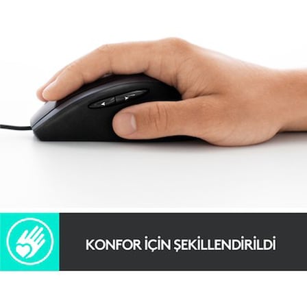 Logitech M500S 4.000 DPI Gelişmiş USB Kablolu Mouse -