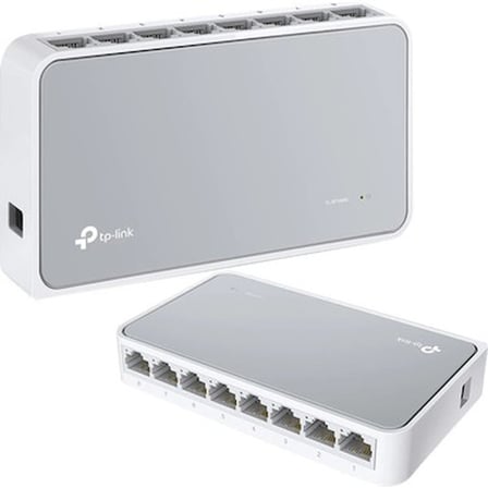 TP-Link TL-SF1008D 8 Port 10-100 Mbps Switch Plastik