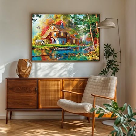 1000 Parça Sonbahar Temalı Eğlenceli Puzzle Seti