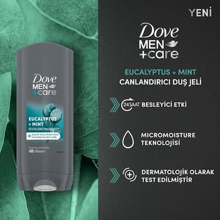 Duş Jeli 400ml, Body, Face & Hair ile Yenileyici Etki