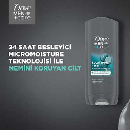 Duş Jeli 400ml, Body, Face & Hair ile Yenileyici Etki