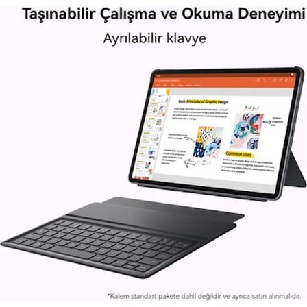 Huawei Yeni (2025) MatePad 11.5" PaperMatte 8GB 256GB Tablet + Klavye - Uzay Grisi (Kalem Dahil