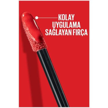 Maybelline New York Super Stay Vinyl Ink Uzun Süre Kalıcı Şeftali Tonlu Likit Parlak Ruj 35