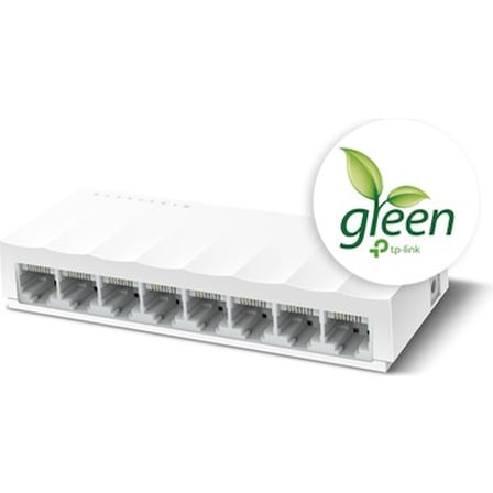 8 Port 10-100 Mbps Switch, Plastik Kasa ile Dayanıklı Tasarım