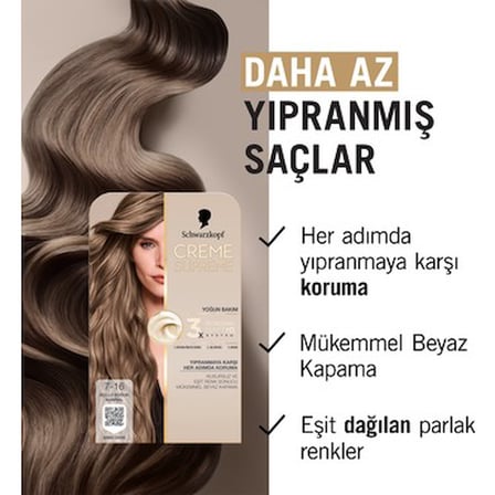 Yoğun Bakım Full Kit, 7-16 Küllü Soğuk Kumral Saç için