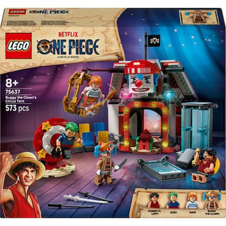 ® ONE PIECE Palyaço Buggy'nin Sirk Çadırı 75637 – 8 Yaş ve Üzeri Çocuklar için Oyuncak Yapım