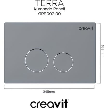 Creavit Free Beyaz Kanalsız Asma Klozet FE322, Duroplast Yavaş Kapak, Terra Gömme Rezervuar