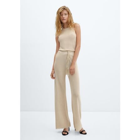 Mango Lurex Örgülü Geniş Paça