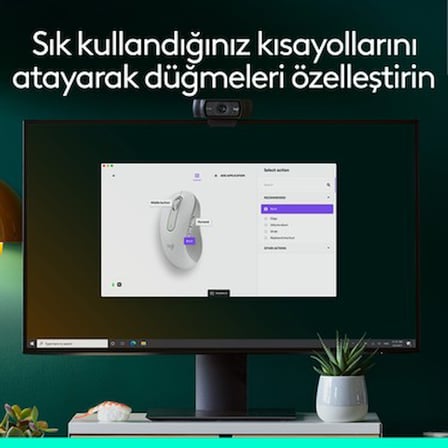 Büyük Boy Sağ El İçin Sessiz Kablosuz Mouse ile Ergonomik Tasarım