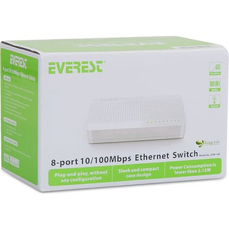 Everest Esw-108 8 Port 10/100Mbps Ethernet Switch