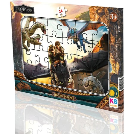 Dragon Temalı 24 Parça Eğlenceli Yapboz Seti